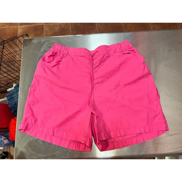 Lane Bryant NWT Women’s Shorts 10/12 Hot Pink Elastic Waist Drawstring Pockets - Picture 1 of 9